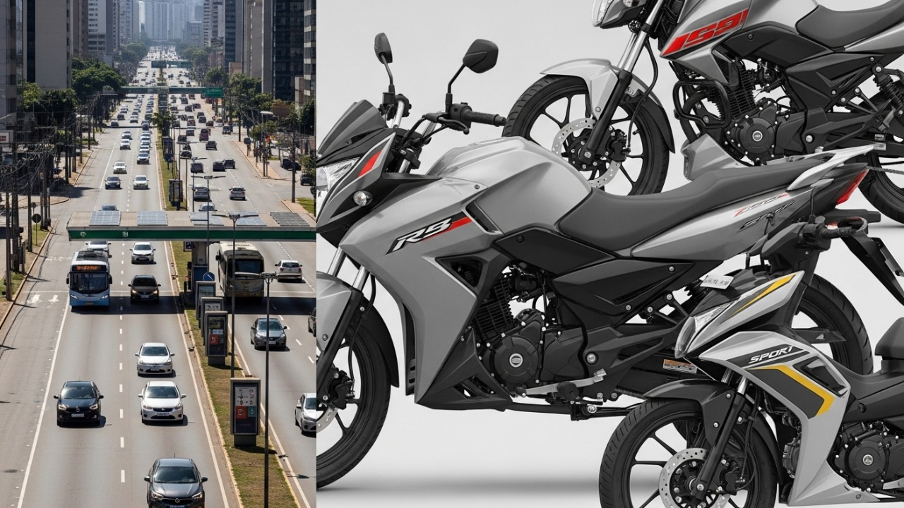 Motos mais econômicas para trabalhar e rodar muito em 2026 com consumo acima de 40 km/l