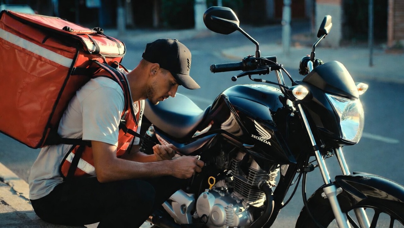 Quanto um motorista de aplicativo gasta com a manutenção de uma moto 160 por mês?