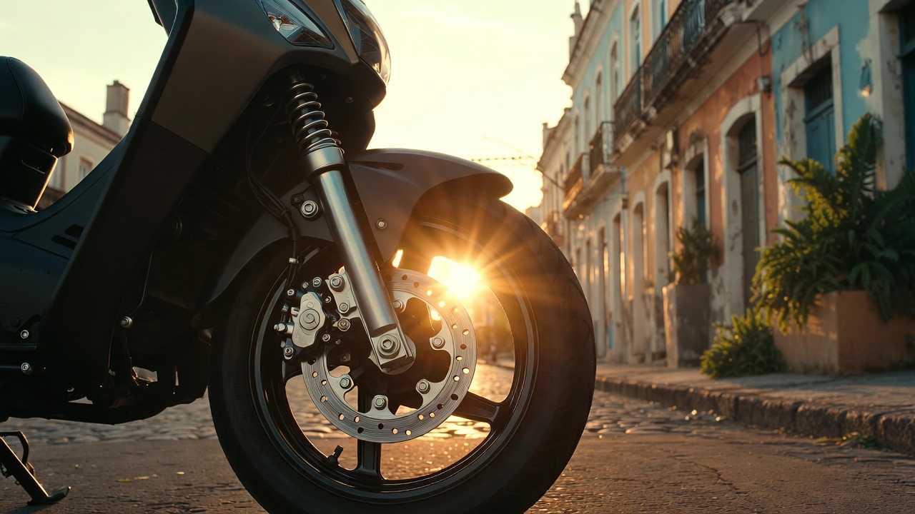 Como proteger sua moto ou scooter do asfalto ruim e dos buracos na cidade