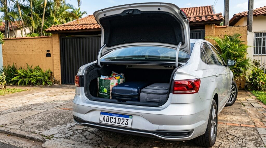 O sedã espaçoso da Volkswagen faz mais de 14 km por litro na cidade e domina as vendas entre motoristas de aplicativo