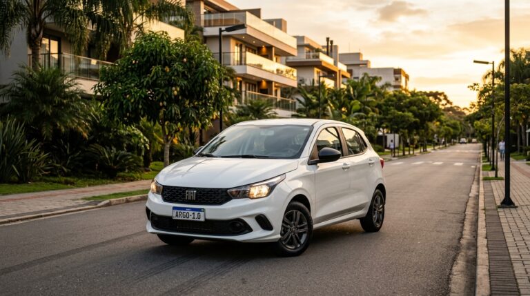 Fiat Argo, mostrando porque ele é uma opção racional para o motorista urbano.