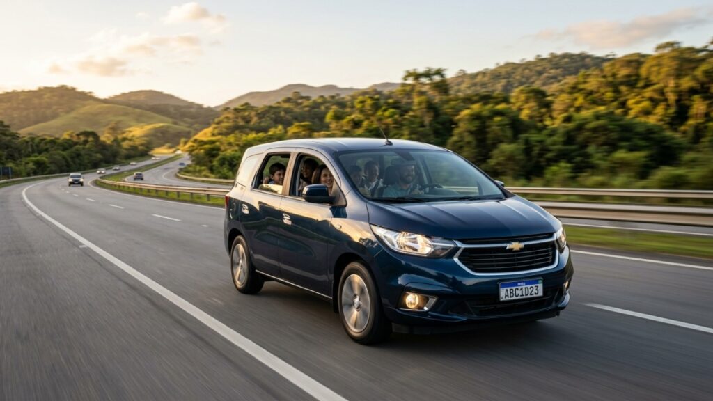 Chevrolet Spin – consumo de 13 km/l na estrada e custo-benefício para famílias grandes