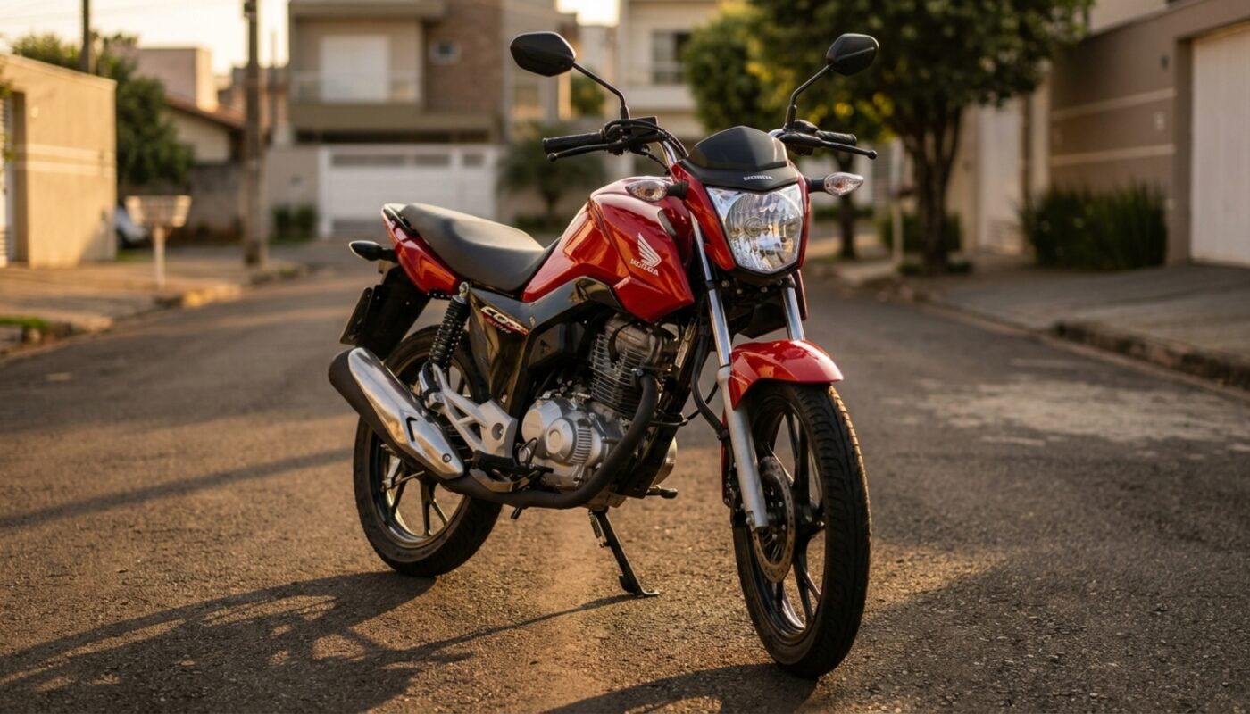 Honda vende moto 0 km por R$ 17.350 com motor de 160 cilindradas e câmbio de 5 marchas