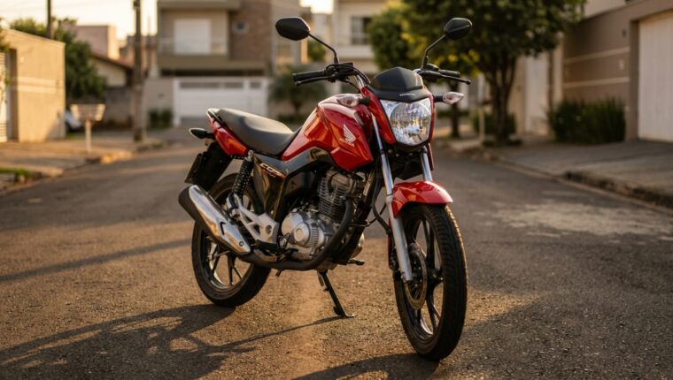 Honda vende moto 0 km por R$ 17.350 com motor de 160 cilindradas e câmbio de 5 marchas