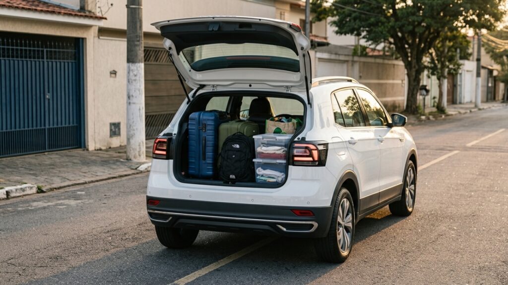 De 373 a 420 litros no porta-malas fazem este SUV popular se adaptar melhor às compras e às viagens em família